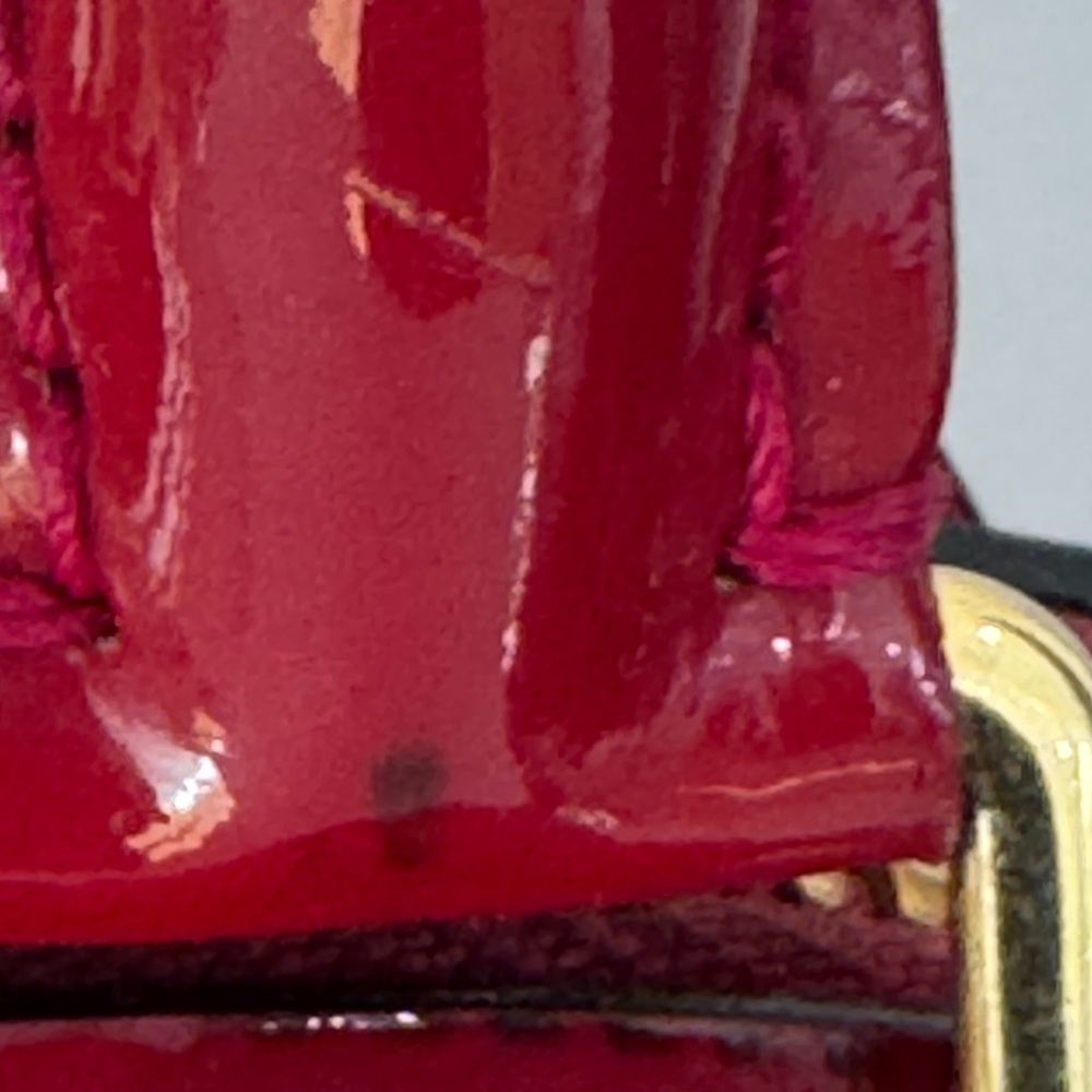 Authentic Louis Vuitton Vernis Alma BB Rose Indien Patent Leather Handbag - Picture 9 of 10